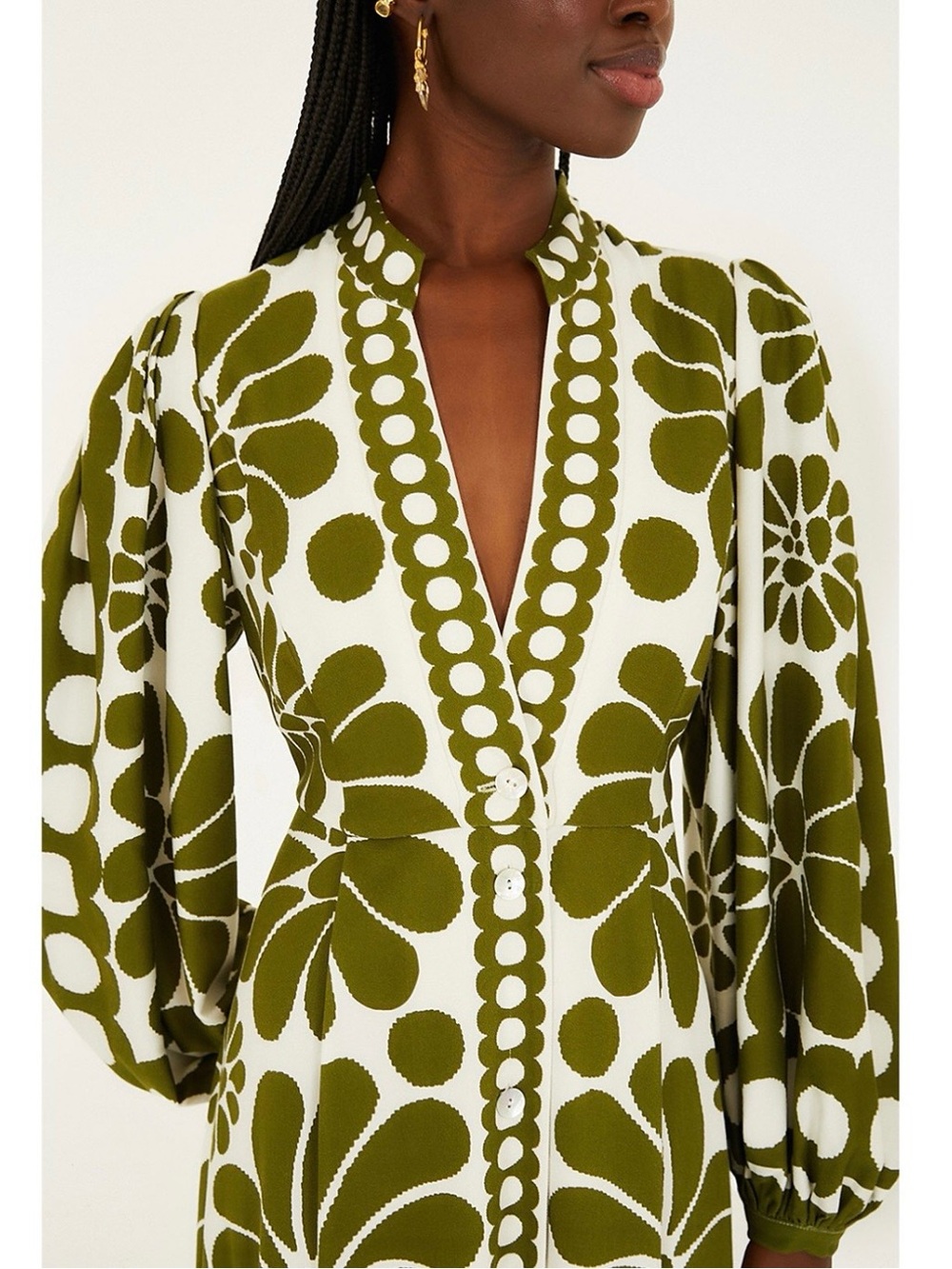 FARM Rio Palermo Green Maxi Dress, Size S, NWT 🇧🇷 - Picture 4 of 16